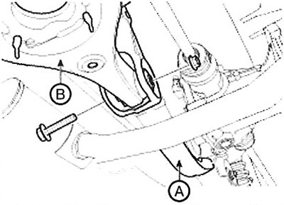 Note: Tightening torque: 107.9-117.7 Nm.