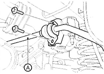 Note: Tightening torque: 44.1 - 53.9 Nm.