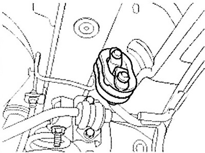 5. Remove the rear muffler.