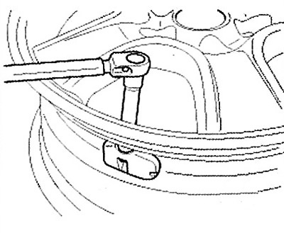 Caution: The removed valve nut cannot…