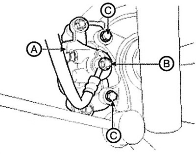 Суппорт к держателю (С): 78,5 - 98,1 Нм.