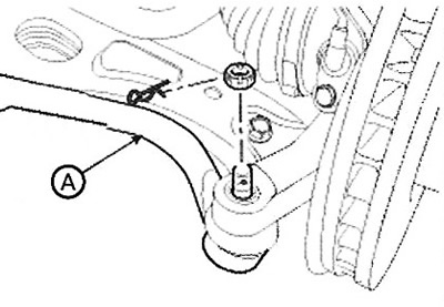 Note: Tightening torque: 34.3-44.1 Nm.