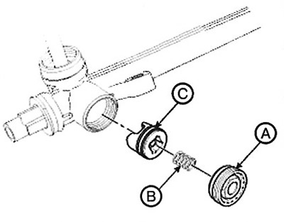 7. Remove the stop plug (A) and spring…