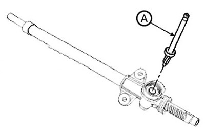 9. Remove the gear (A) from the housing.