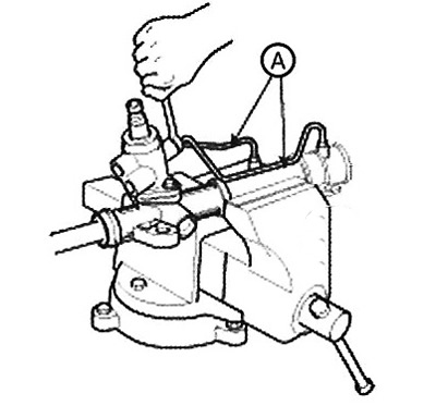 6. Disconnect the supply pipe (A) from…