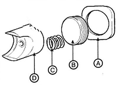 12. Loosen the lock nut (A) and remove…