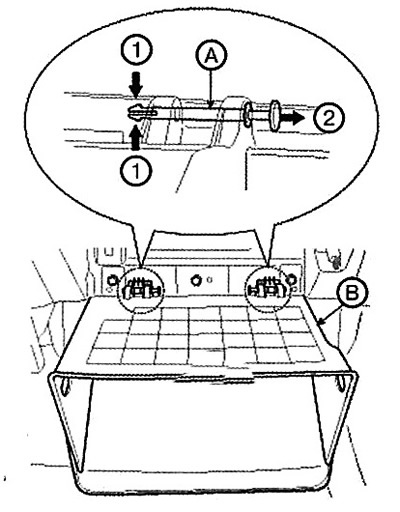 4. Disconnect the pin (A) and remove…
