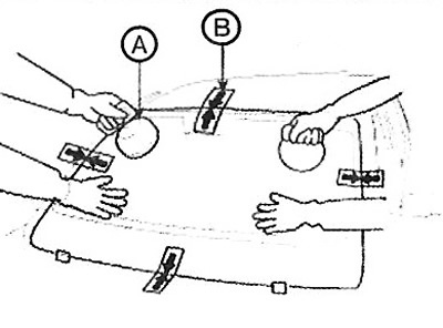 8. Holding the glass over the opening…