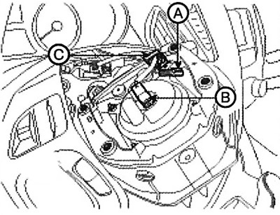 3. Remove the wiring harness retaining…