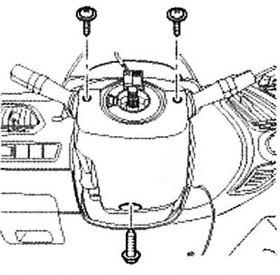 5. Remove the steering wheel and…