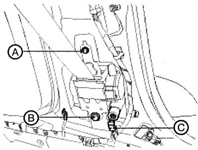 5. Disconnect the seat belt…