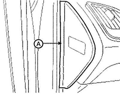 2. Remove the left side cover (A).