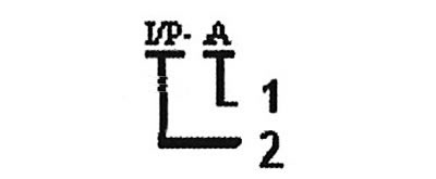 1. Connector designation.
